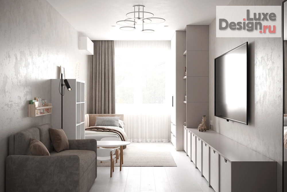 Дизайн интерьера двухкомнатной квартиры "Трехкомнатная квартира 93 кв.м" (фото 14)