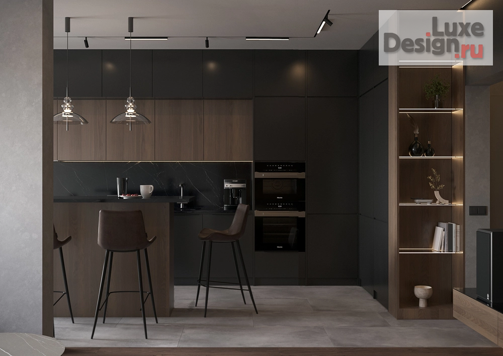 Дизайн интерьера трехкомнатной квартиры "Квартира ЖК Сердце, 98 кв.м " (фото 1)