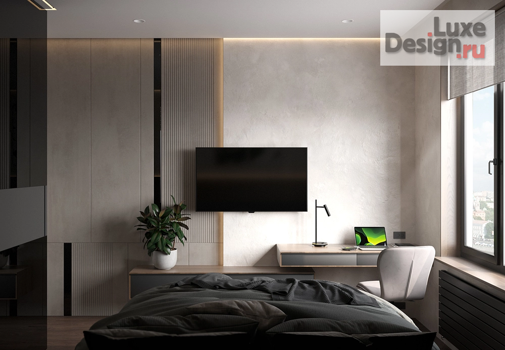 Дизайн интерьера трехкомнатной квартиры "Квартира ЖК Сердце, 98 кв.м " (фото 9)