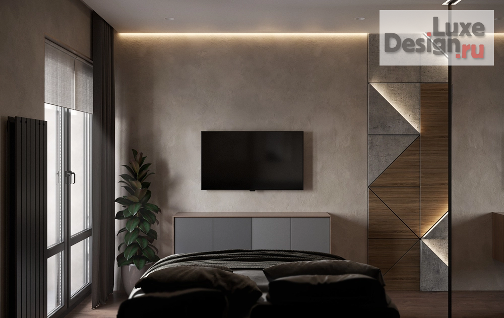 Дизайн интерьера трехкомнатной квартиры "Квартира ЖК Сердце, 98 кв.м " (фото 15)