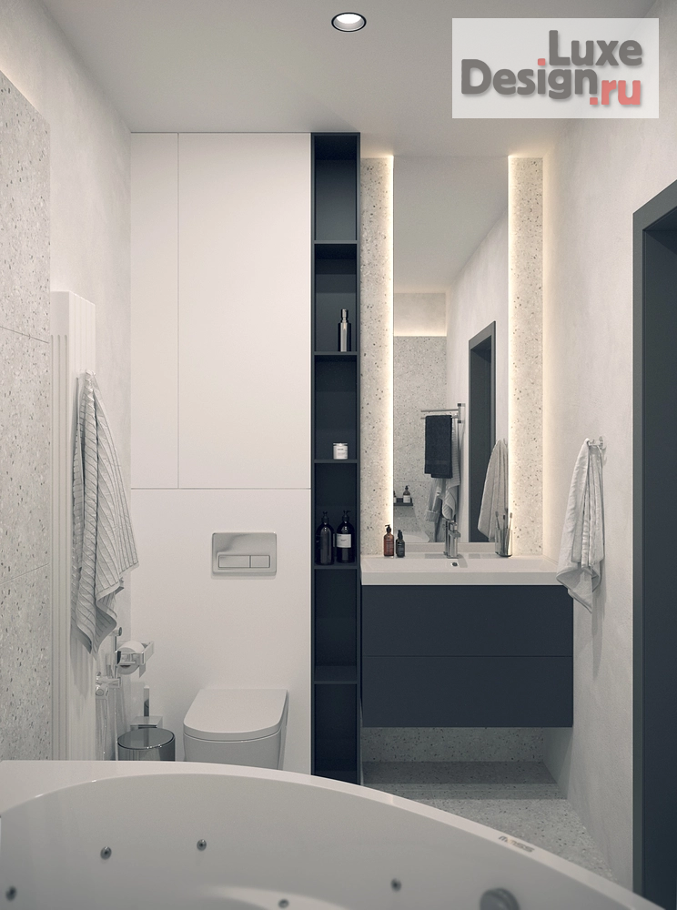 Дизайн интерьера двухкомнатной квартиры "Трехкомнатная квартира 93 кв.м" (фото 20)