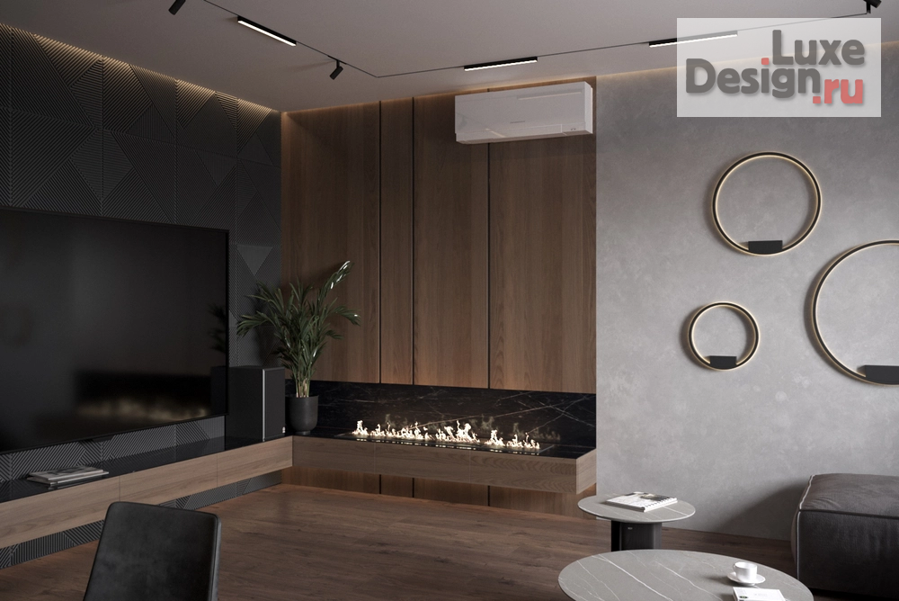 Дизайн интерьера трехкомнатной квартиры "Квартира ЖК Сердце, 98 кв.м " (фото 6)