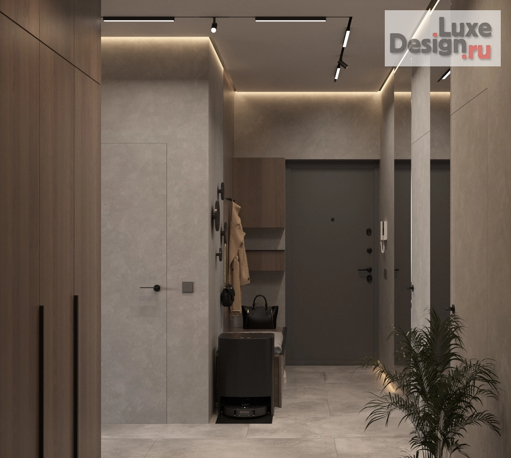 Дизайн интерьера трехкомнатной квартиры "Квартира ЖК Сердце, 98 кв.м " (фото 17)