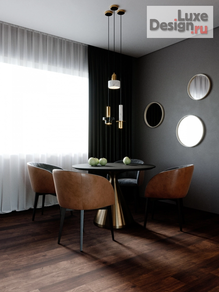 Дизайн интерьера комнаты "Кухня-гостиная" (фото 2)