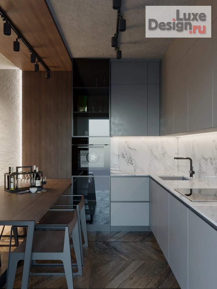 Дизайн интерьера комнаты "Кухня-гостиная" (фото 1)