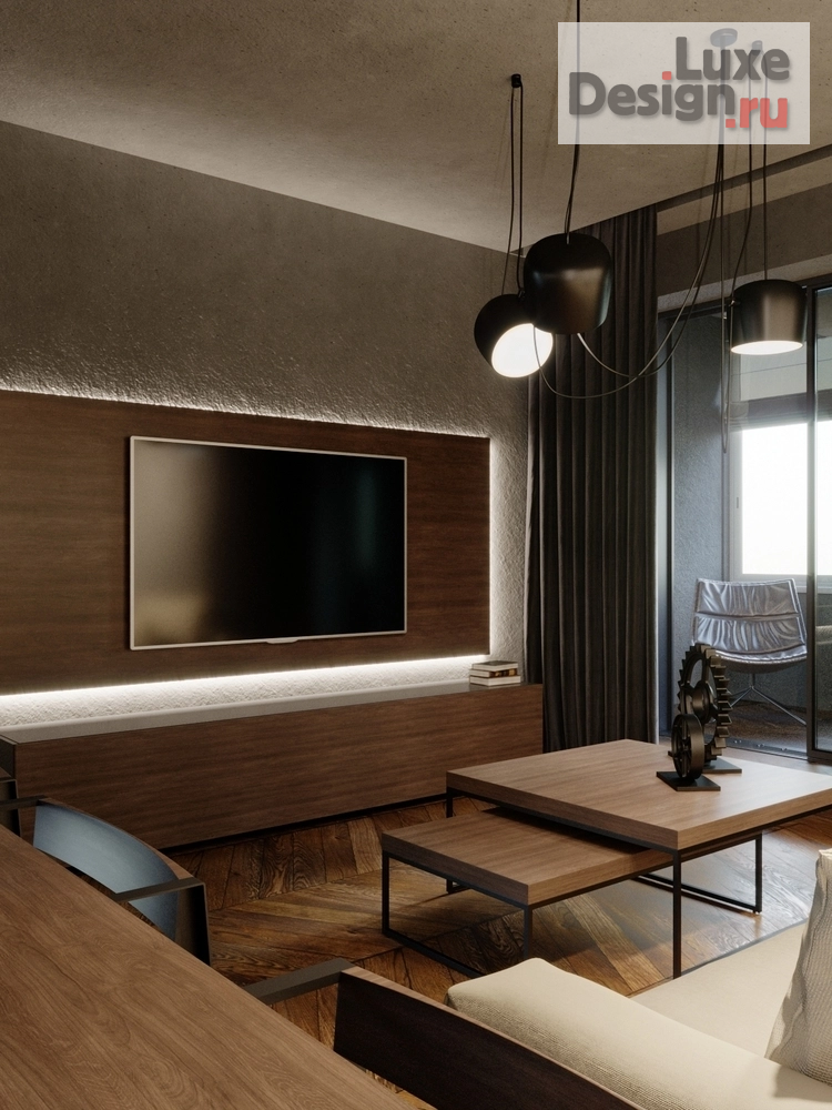 Дизайн интерьера комнаты "Кухня-гостиная" (фото 5)