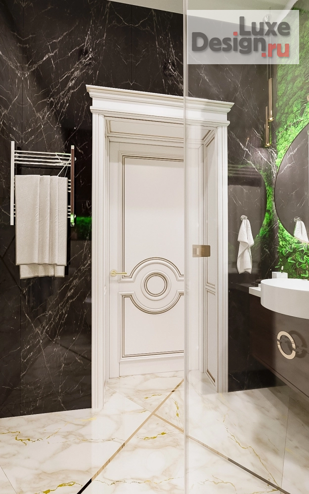 Дизайн интерьера коттеджа "2 смежных Санузла" (фото 4)