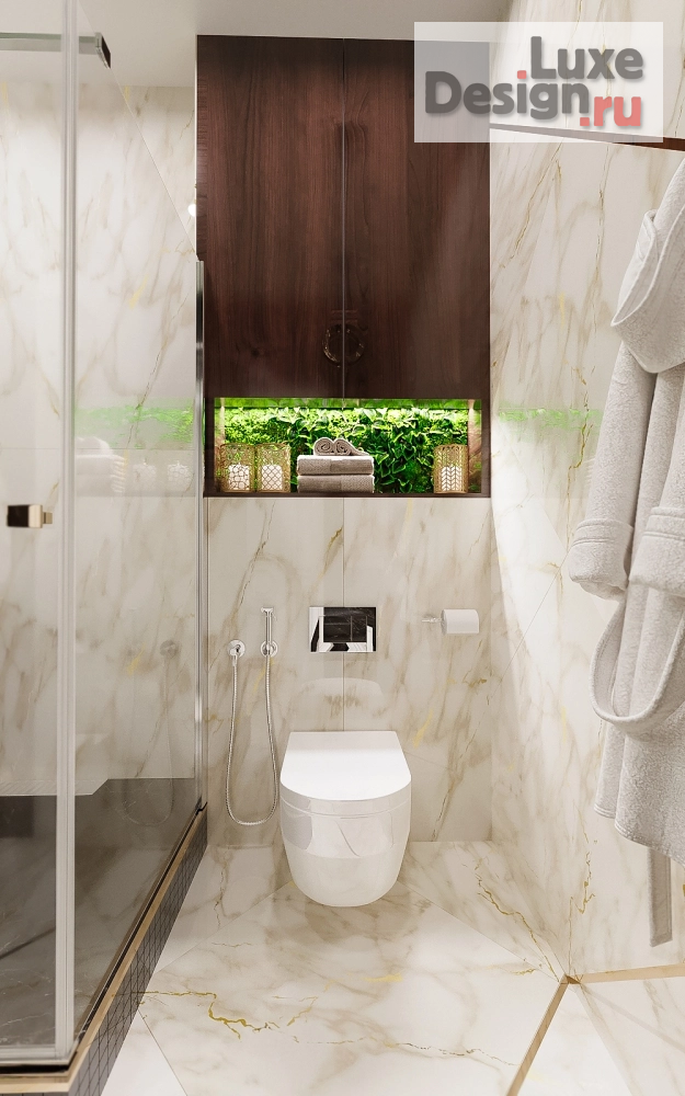 Дизайн интерьера коттеджа "2 смежных Санузла" (фото 5)
