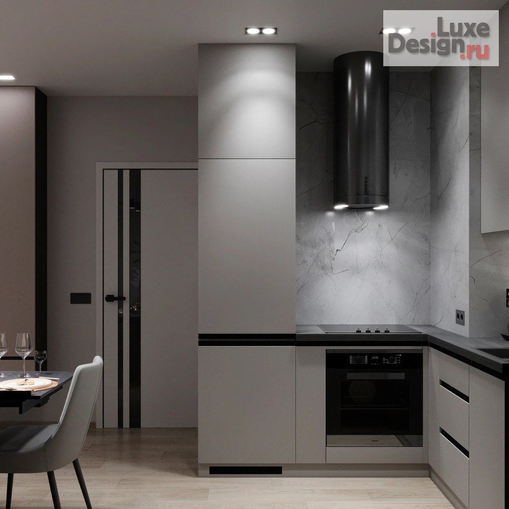 Дизайн интерьера двухкомнатной квартиры "Дизайн проект квартиры в  ЖК Любимово" (фото 4)