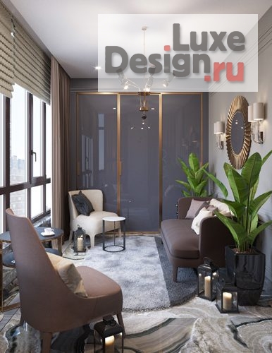 Дизайн интерьера четырехкомнатной квартиры "Проект квартиры Краснодаре" (фото 6)