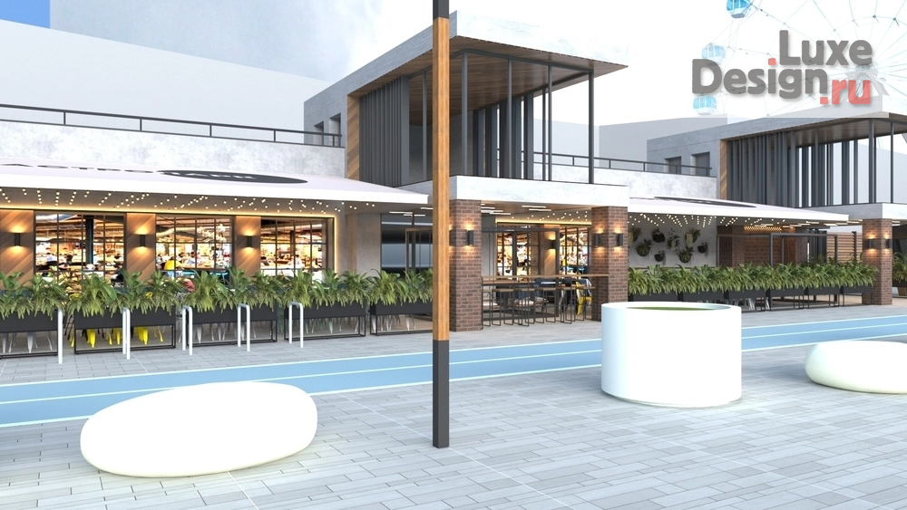 Общественная архитектура "Проект набережной и фасада здания "КРК Мегаполис"" (фото 4)