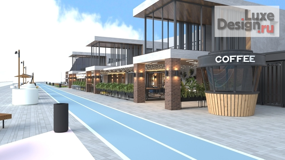 Общественная архитектура "Проект набережной и фасада здания "КРК Мегаполис"" (фото 7)