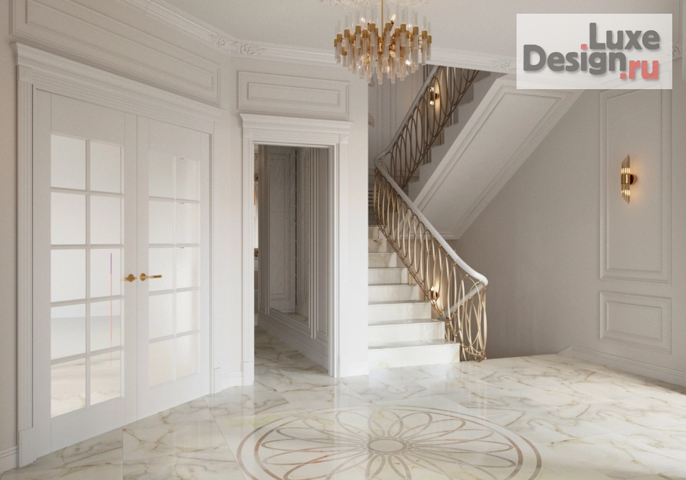 Дизайн интерьера частного дома "легкая классика" (фото 3)