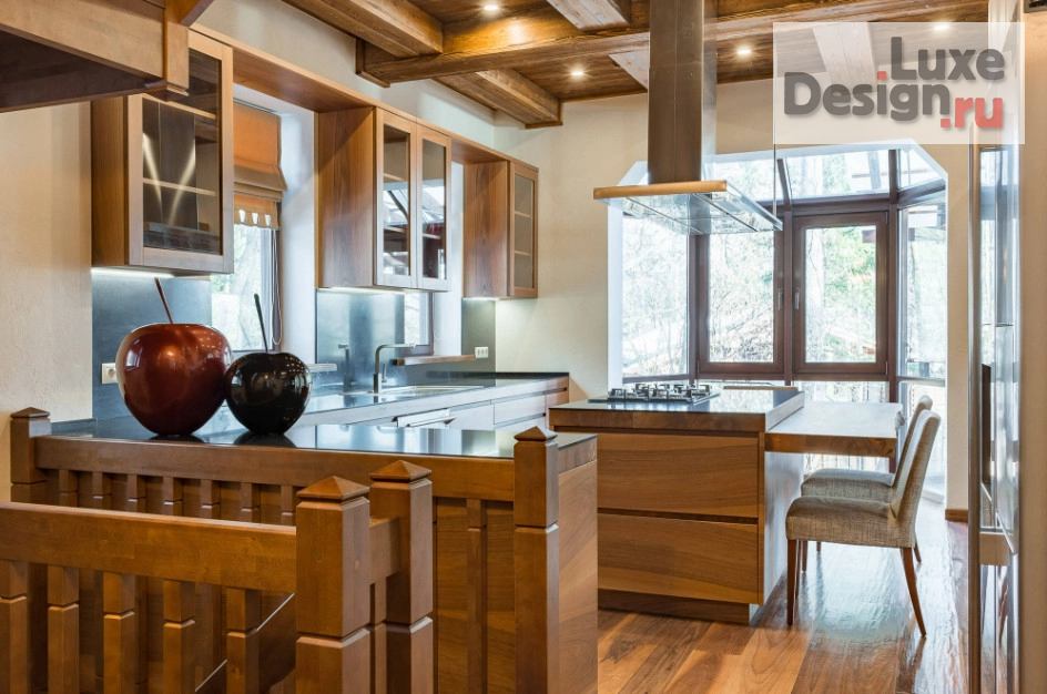 Дизайн интерьера загородного дома "Дом в стиле шале" (фото 5) от дизайнера Каманина Марина Дизайн интерьера загородного дома "Дом в стиле шале" (фото 5)