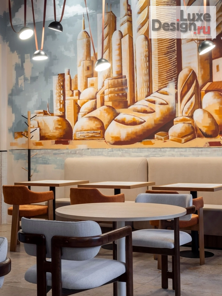 Дизайн интерьера кафе "Пекарня Ухват, Москва, Трехгорная мануфактура" (фото 3)