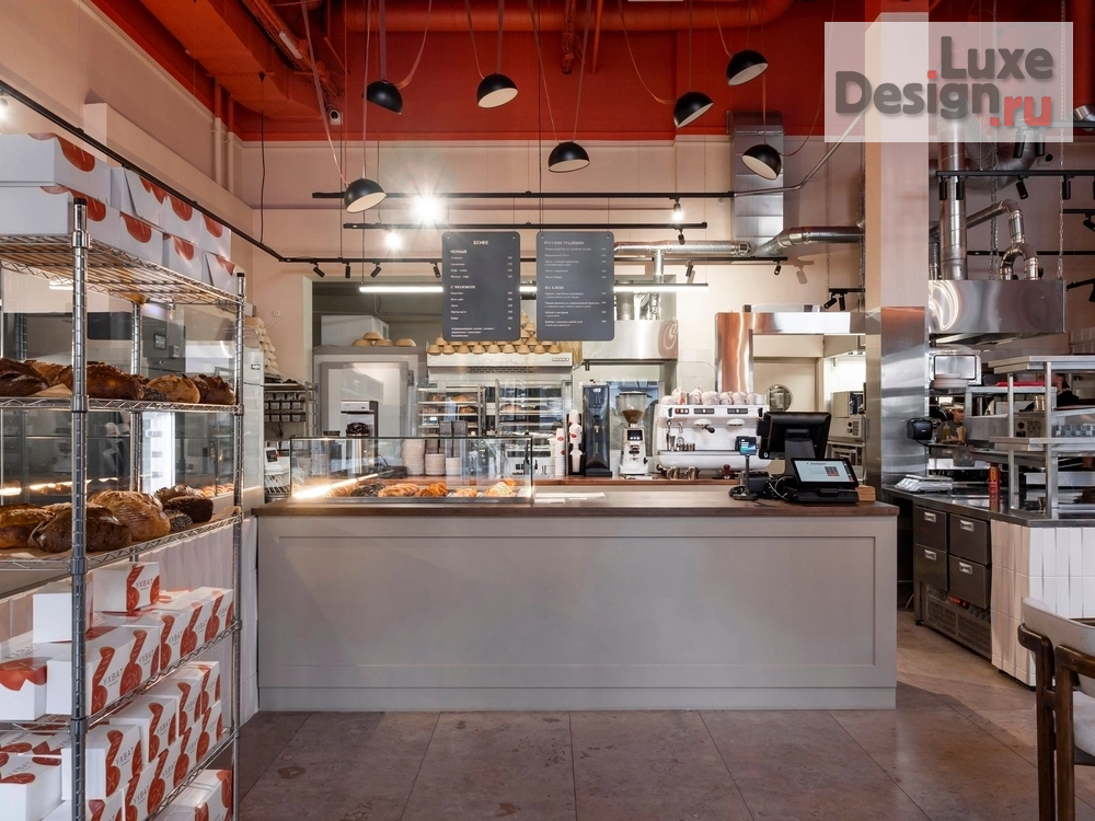 Дизайн интерьера кафе "Пекарня Ухват, Москва, Трехгорная мануфактура" (фото 8)
