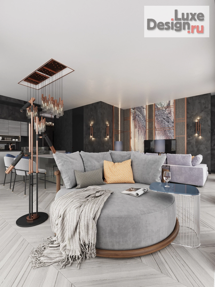 Дизайн интерьера апартаментов "Апартаменты в Neva Towers" (фото 8)