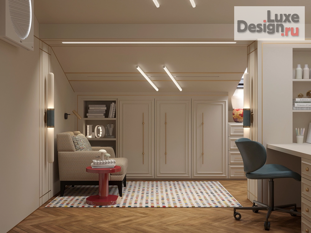 Дизайн интерьера четырехкомнатной квартиры "Двухуровневая квартира в историческом доме" (фото 19)