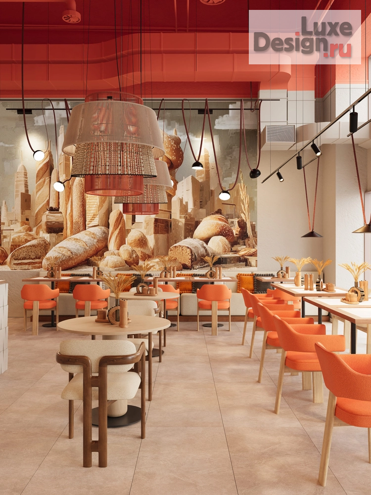 Дизайн интерьера кафе "Пекарня Ухват" (фото 1)