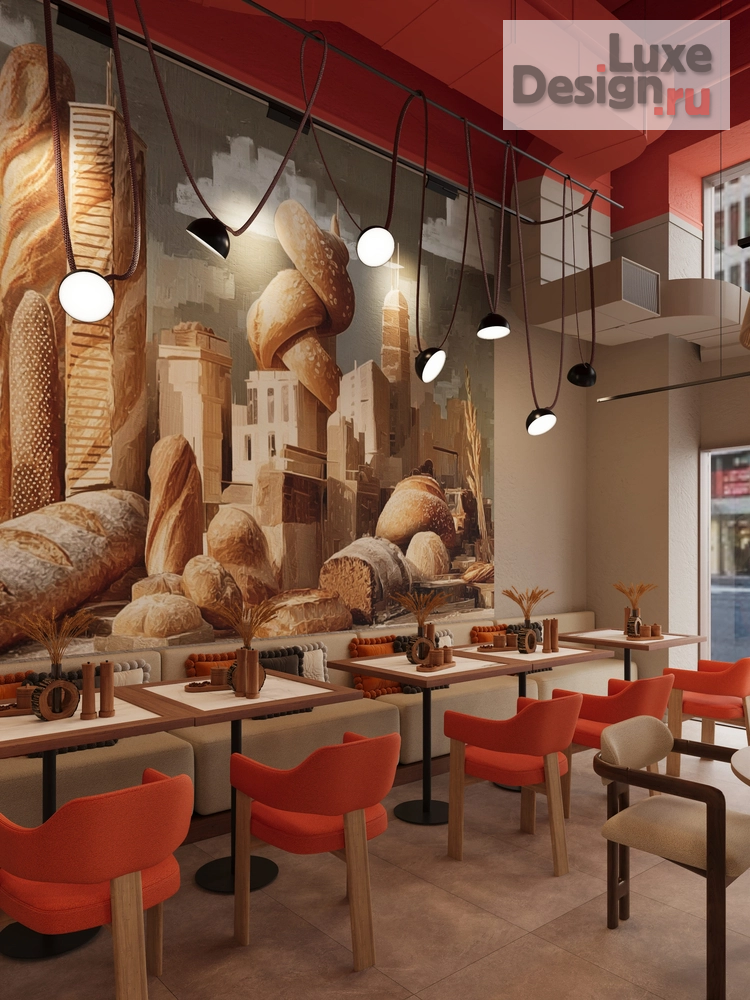Дизайн интерьера кафе "Пекарня Ухват" (фото 5)