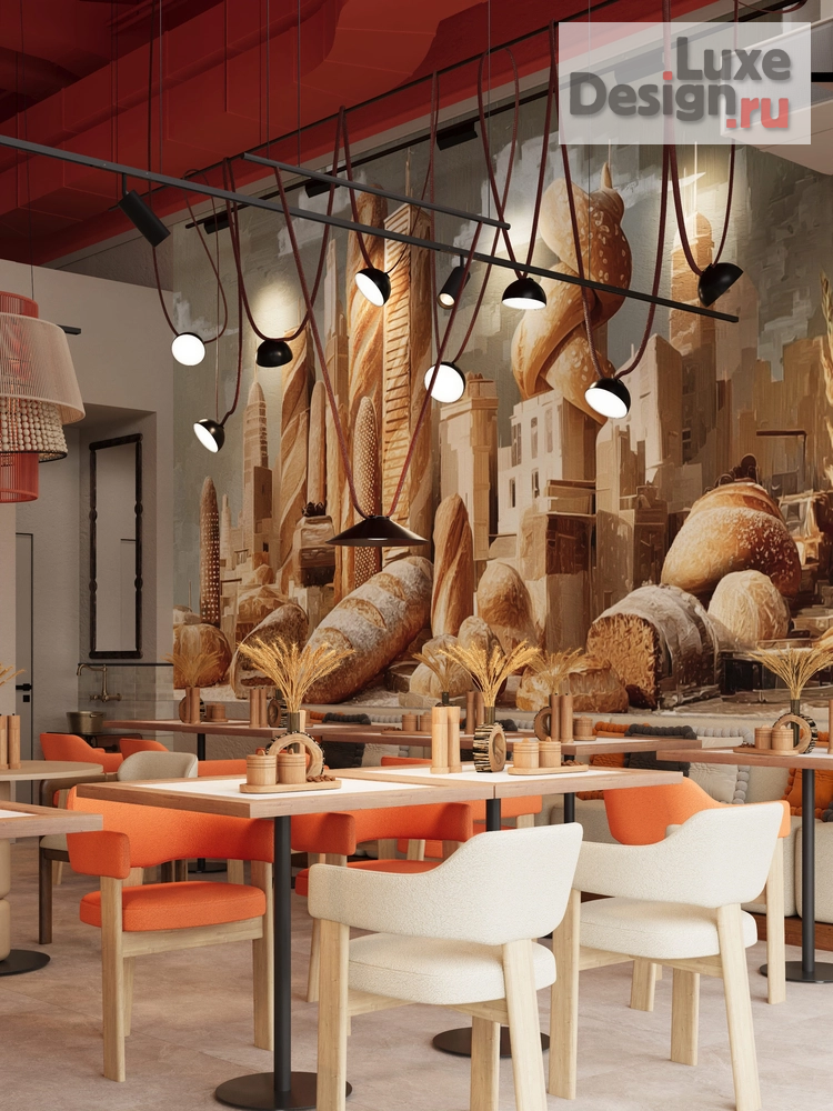 Дизайн интерьера кафе "Пекарня Ухват" (фото 6)