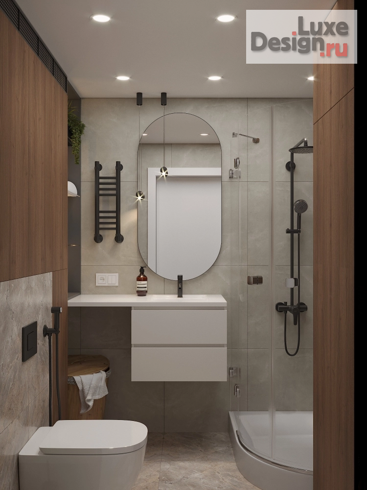 Дизайн интерьера двухкомнатной квартиры "Дизайн-проект квартиры, 48м2" (фото 6)