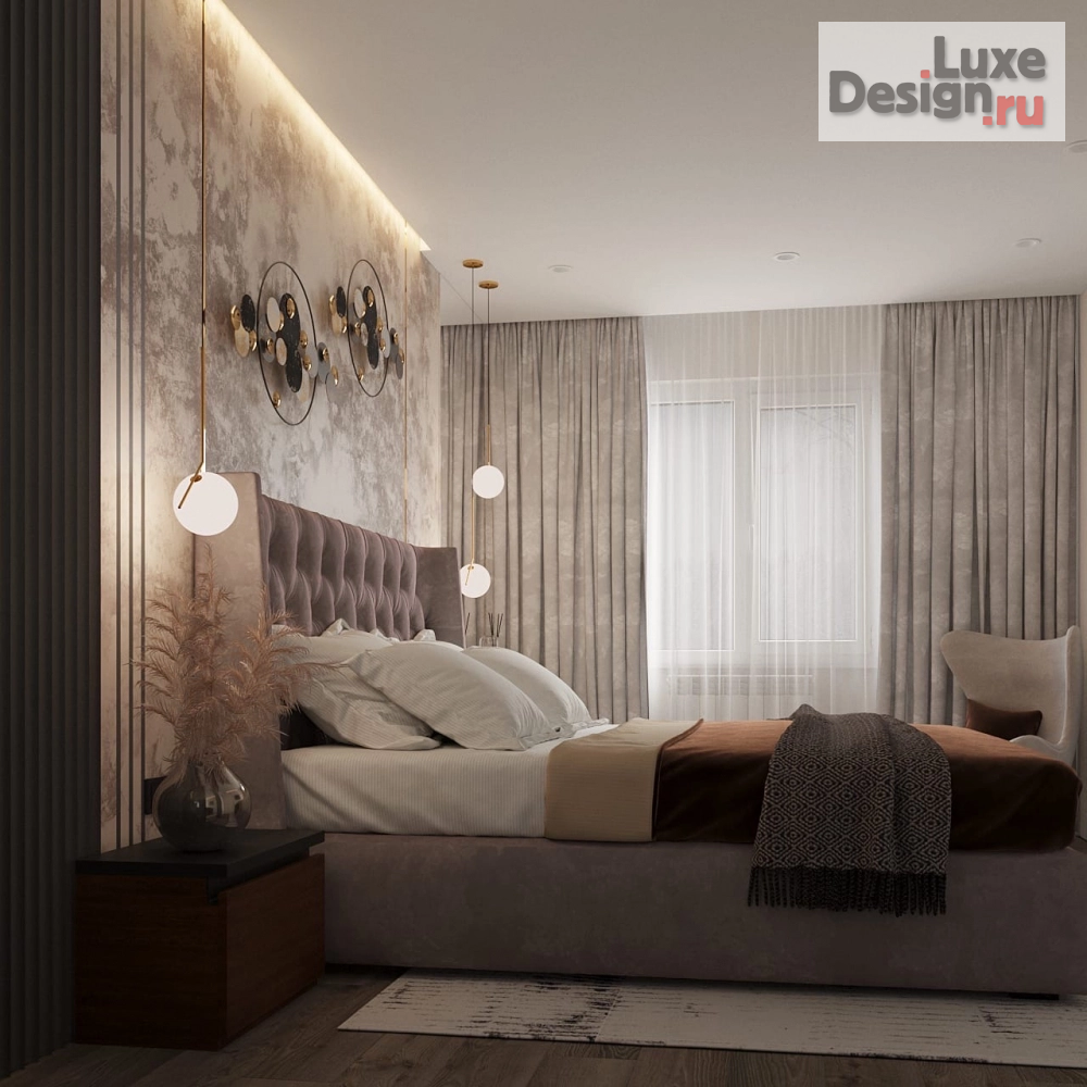 Дизайн интерьера спальни "Дизайн-проект спальни" (фото 3)