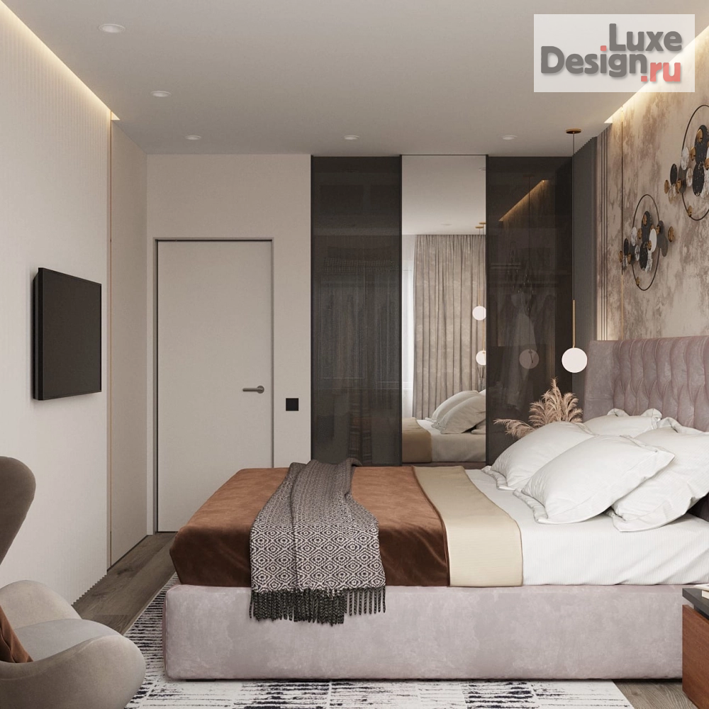 Дизайн интерьера спальни "Дизайн-проект спальни" (фото 5)