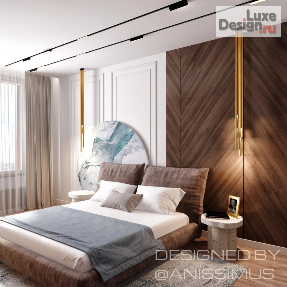 Дизайн интерьера спальни "Спальня в частных апартаментах г.Москва" (фото 2)