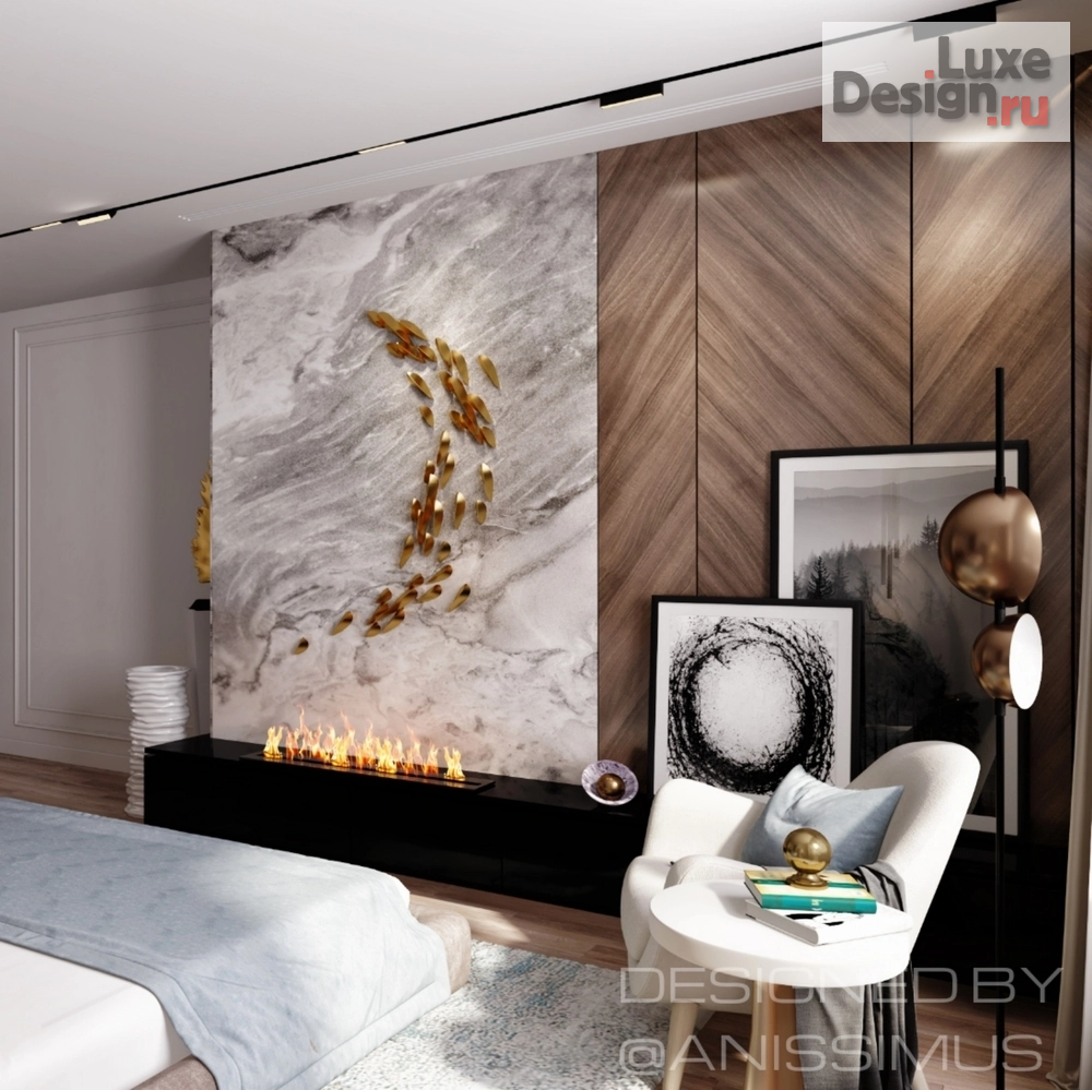 Дизайн интерьера спальни "Спальня в частных апартаментах г.Москва" (фото 4)