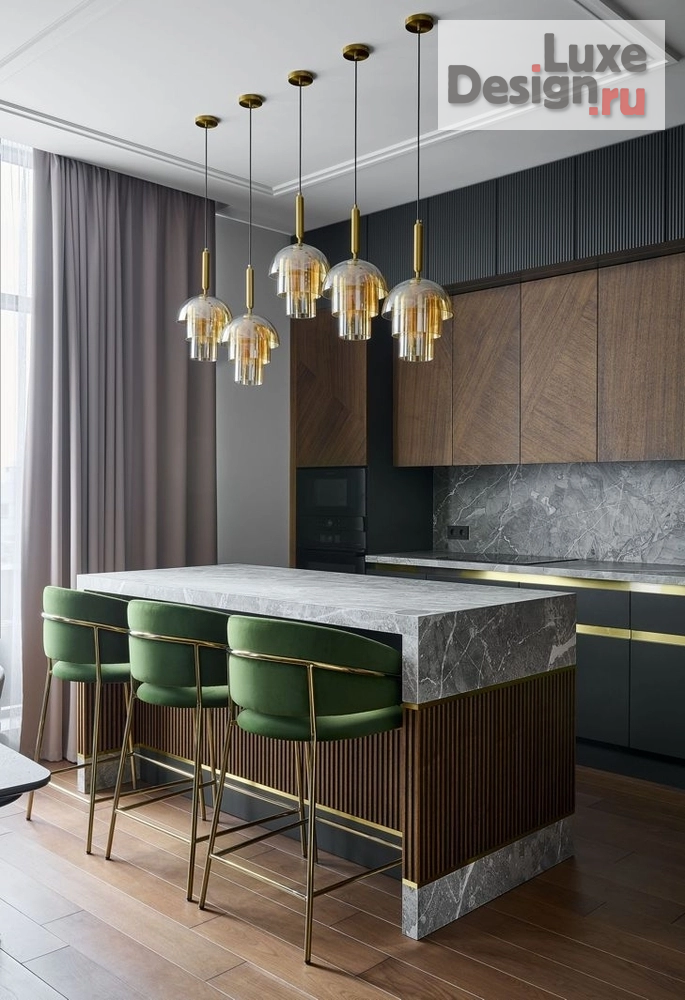 Дизайн интерьера кухни "Кухня-столовая в пент-хаусе" (фото 2)
