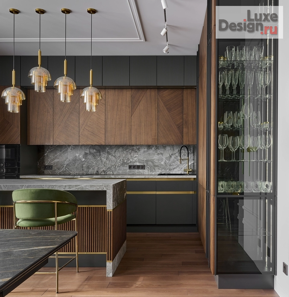 Дизайн интерьера кухни "Кухня-столовая в пент-хаусе" (фото 1)