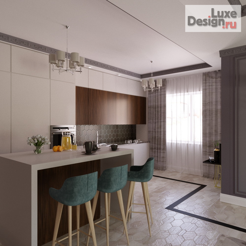 Дизайн интерьера загородного дома "Дизайн-проект загородного дома" (фото 2)