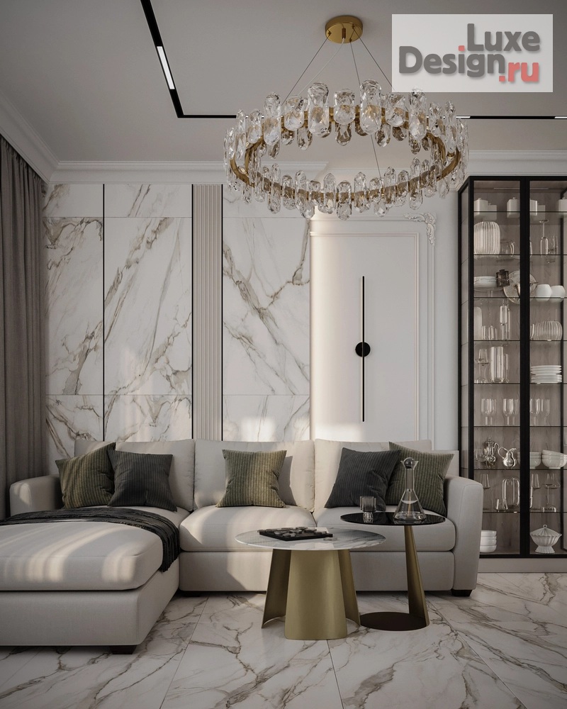 Дизайн интерьера трехкомнатной квартиры "Лёгкий бриз " (фото 3)