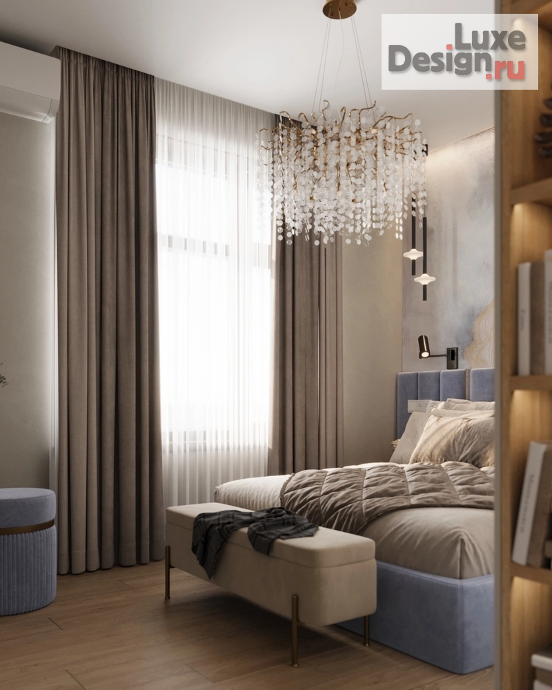 Дизайн интерьера однокомнатной квартиры "ЖК Босфор квартира у моря" (фото 17)