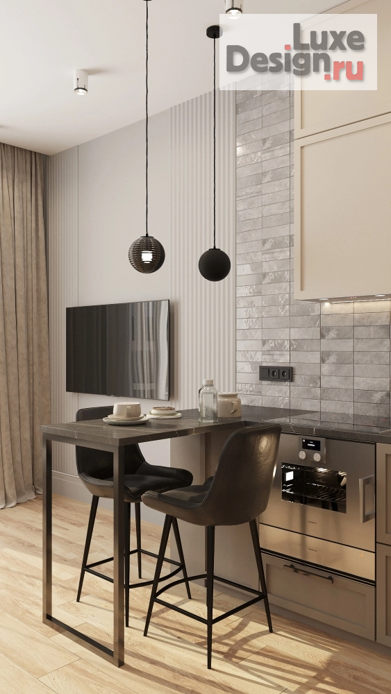 Дизайн интерьера квартиры студии "ЖК "Сказка Град"" (фото 6)