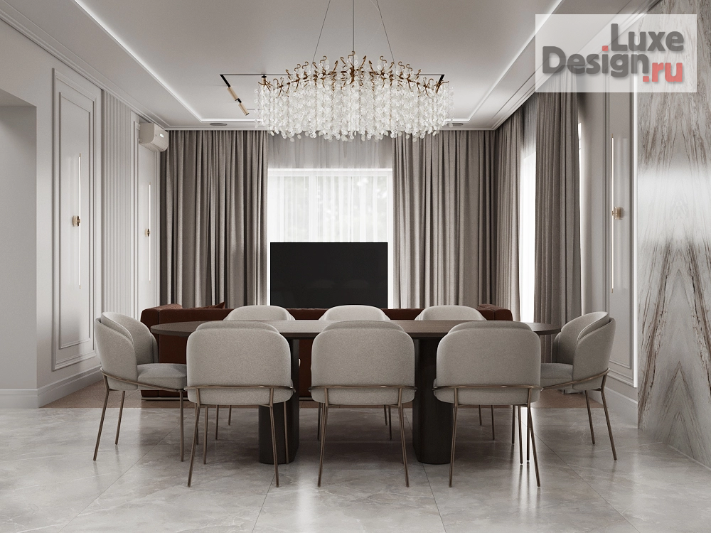 Дизайн интерьера частного дома "Дом с элементами New Classic 1 этаж" (фото 9)