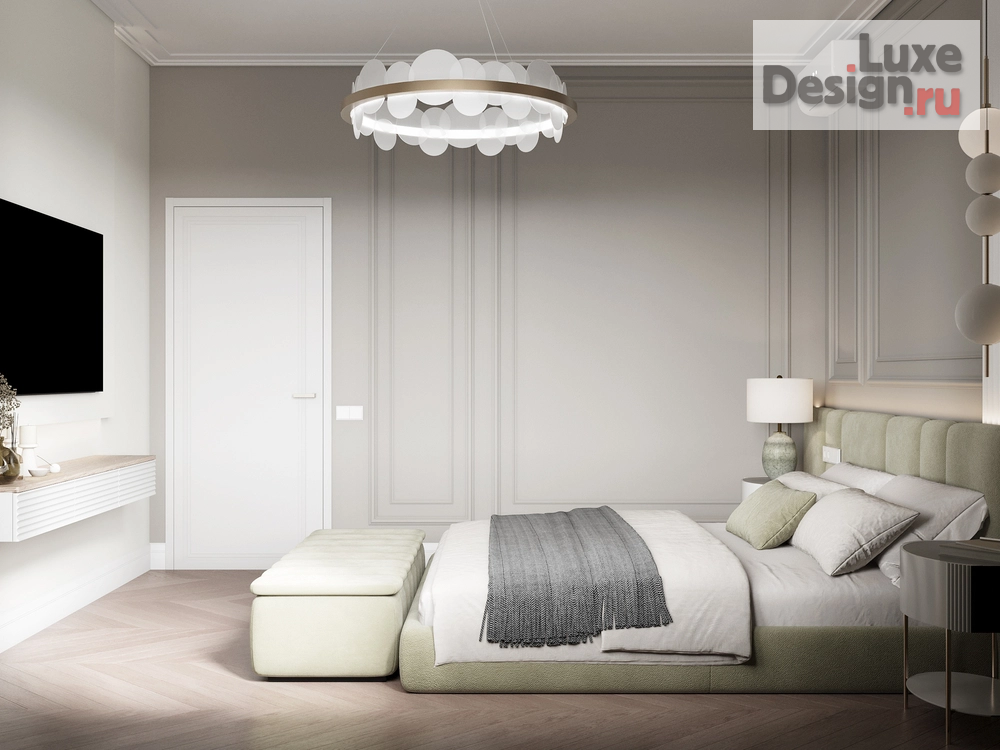 Дизайн интерьера частного дома "Дом с элементами New Classic. 2 этаж . Мастер зона" (фото 7)