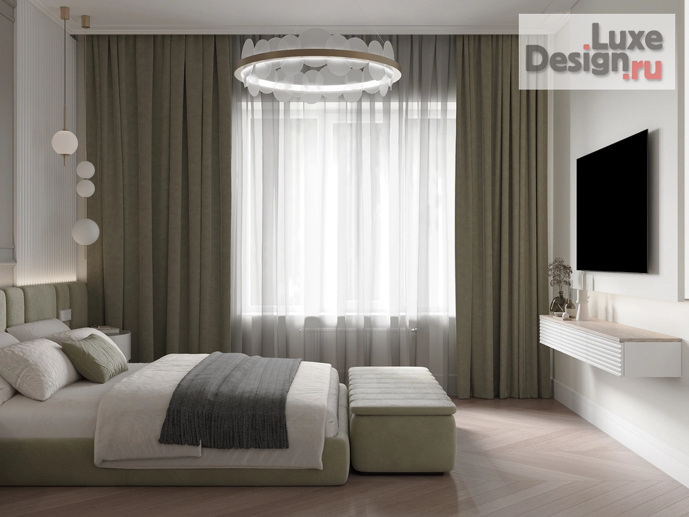 Дизайн интерьера частного дома "Дом с элементами New Classic. 2 этаж . Мастер зона" (фото 8)