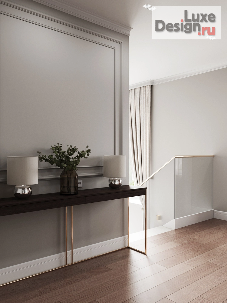 Дизайн интерьера частного дома "Дом с элементами New Classic. 2 этаж . Мастер зона" (фото 4)