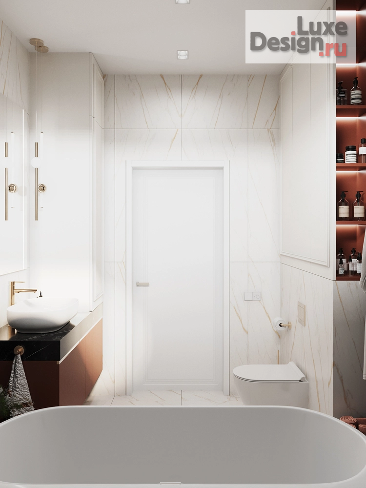 Дизайн интерьера частного дома "Дом с элементами New Classic. 2 этаж . Мастер зона" (фото 22)