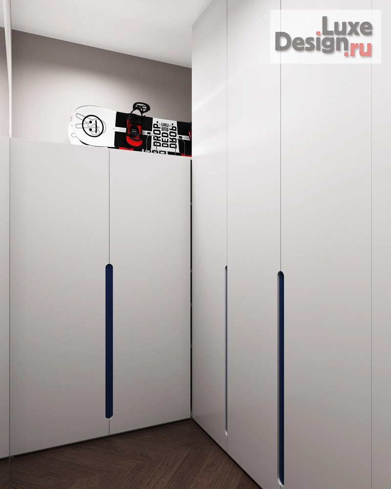 Дизайн интерьера частного дома "Дом с элементами New Classic. 2 этаж Детская зона" (фото 20)