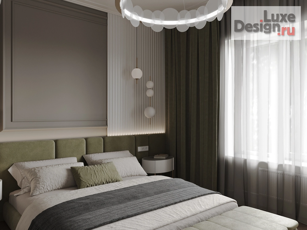 Дизайн интерьера частного дома "Дом с элементами New Classic. 2 этаж . Мастер зона" (фото 10)