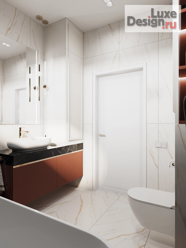 Дизайн интерьера частного дома "Дом с элементами New Classic. 2 этаж . Мастер зона" (фото 23)