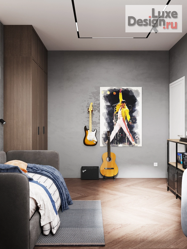 Дизайн интерьера частного дома "Дом с элементами New Classic. 2 этаж Детская зона" (фото 16)