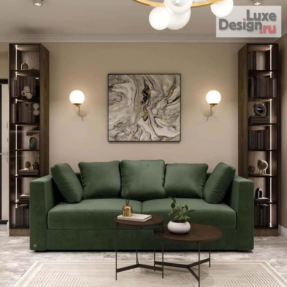 Дизайн интерьера частного дома "Кухня-гостиная в частом доме п. Борисовка" (фото 1)