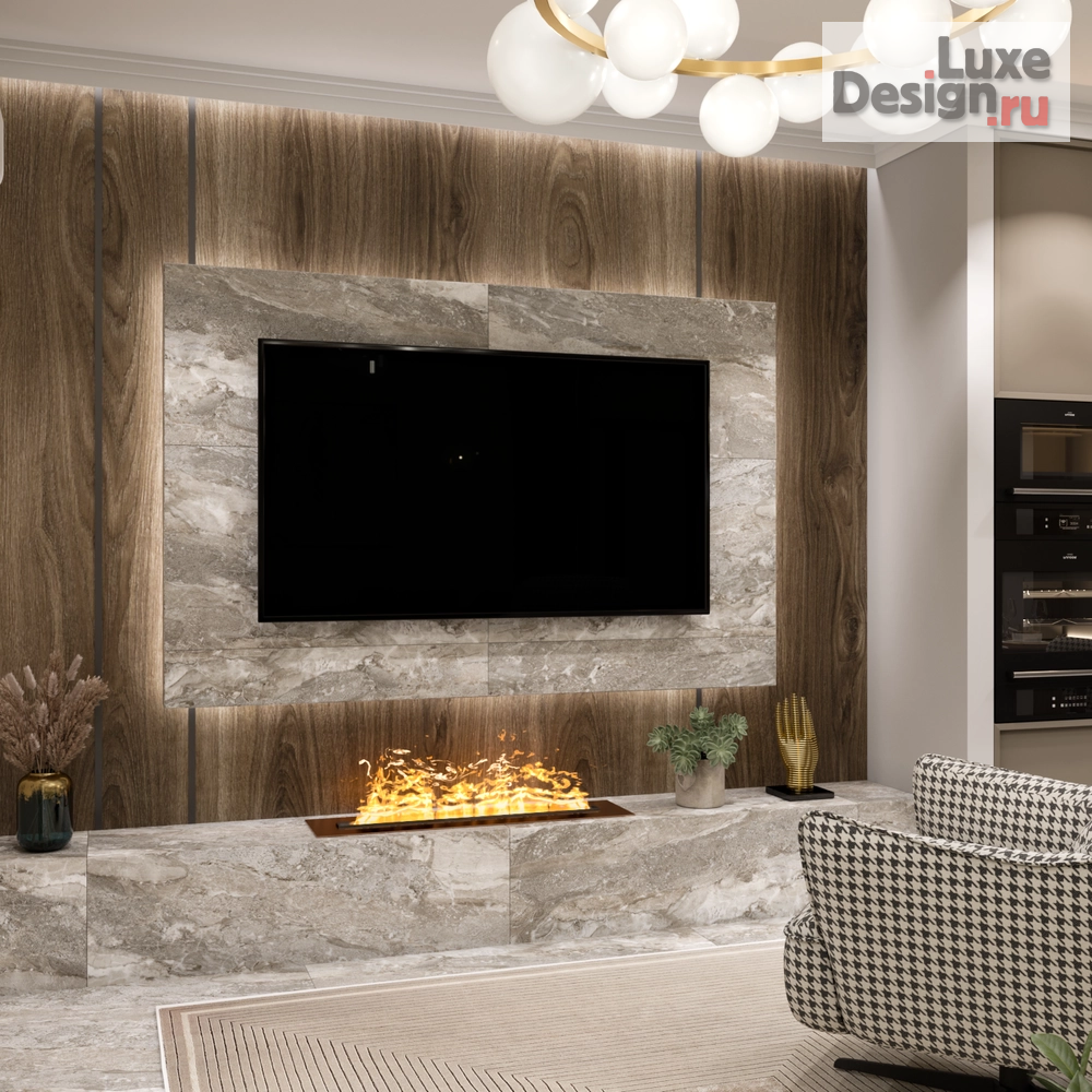 Дизайн интерьера частного дома "Кухня-гостиная в частом доме п. Борисовка" (фото 2)