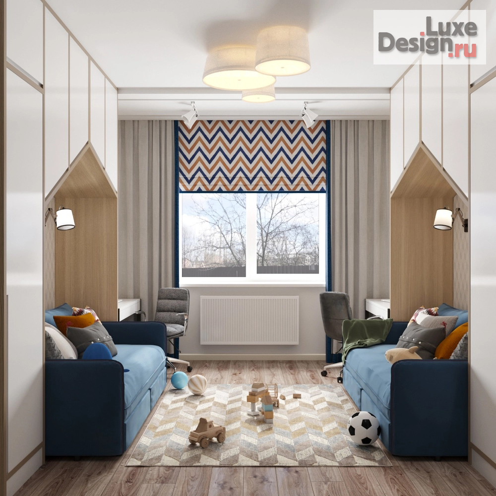 Дизайн интерьера частного дома "Сквер" (фото 8) от дизайнера Грушева Мария Алексеевна Дизайн интерьера частного дома "Сквер" (фото 8)