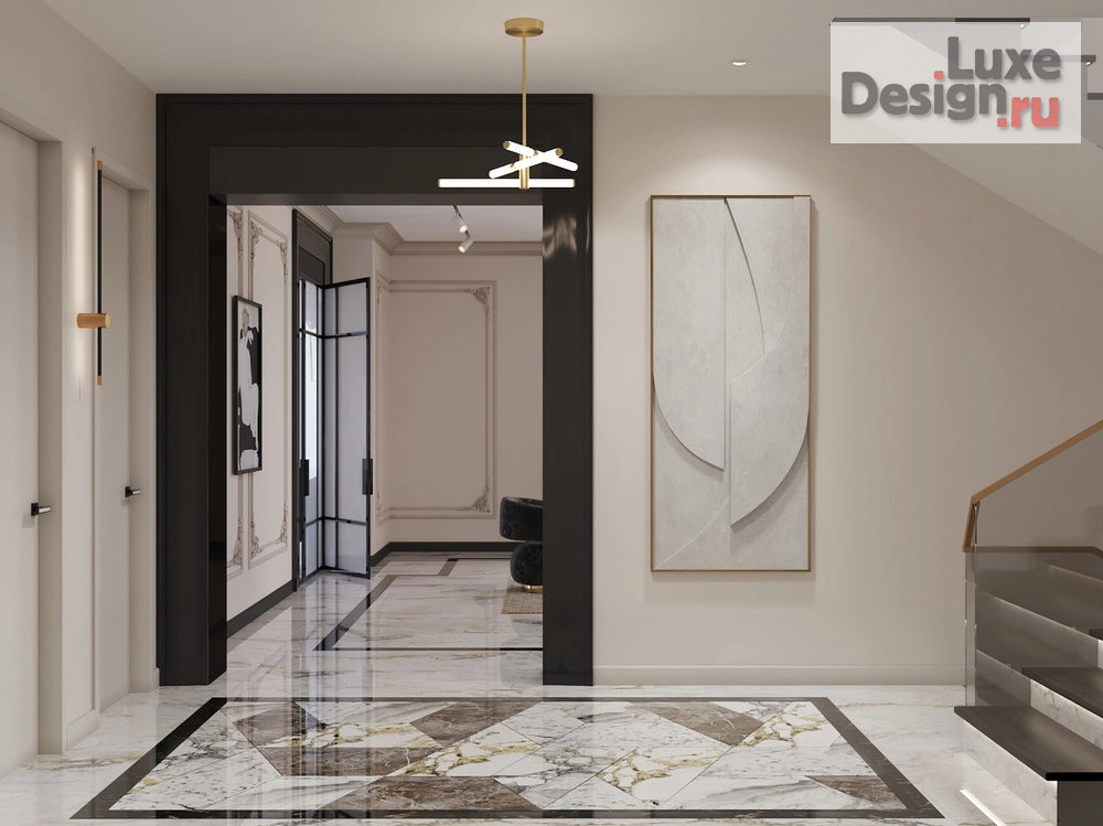 Дизайн интерьера коттеджа "Элегантный шик " (фото 10)