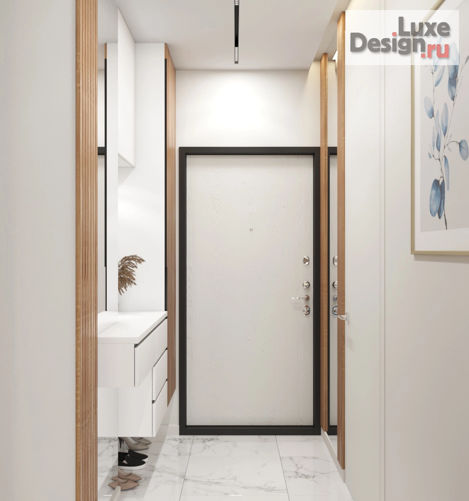 Дизайн интерьера однокомнатной квартиры "Воздушная зефирка " (фото 10)